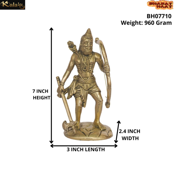 Brass Parasuram Idol 7 Inch KBH07710