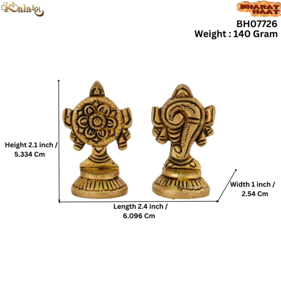 Brass Small Sangu Chakra Set KBH07726