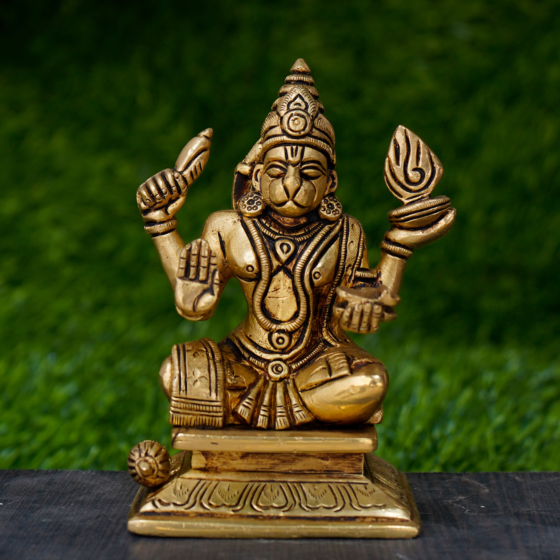 Brass Hanuman 5 Inch KBH07768