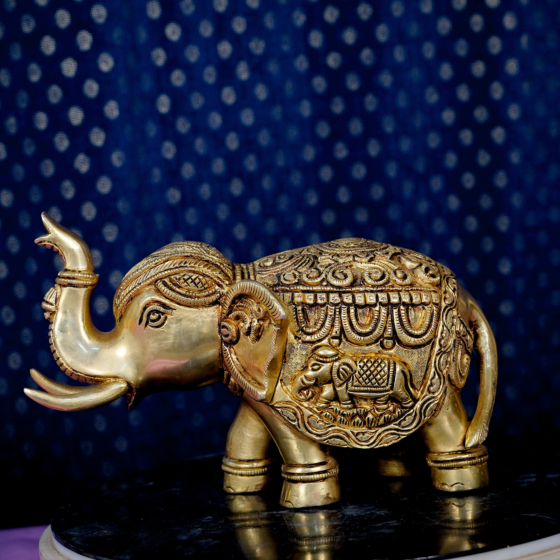 Brass Elephant Idol KBH07771