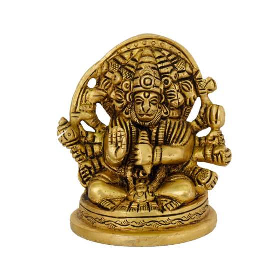 Brass Panchmukhi Hanuman Idol KBH07890