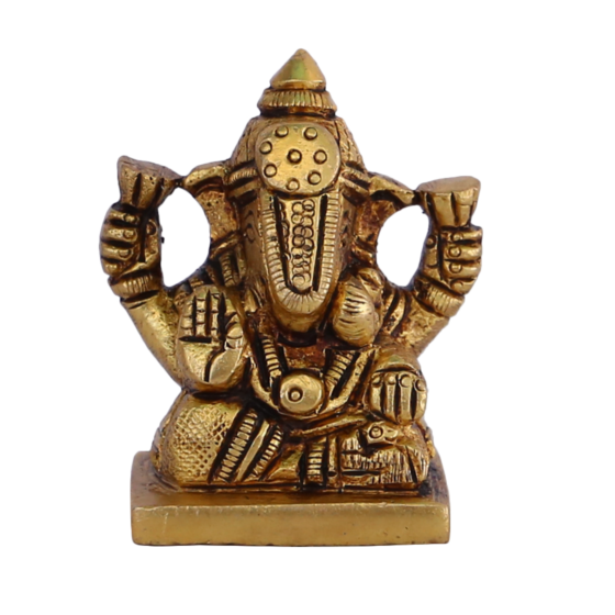 Brass Dagdu Ganesh Idol KBH08051