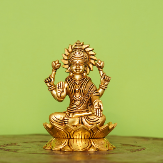 Brass Laxmi Idol KBH08072