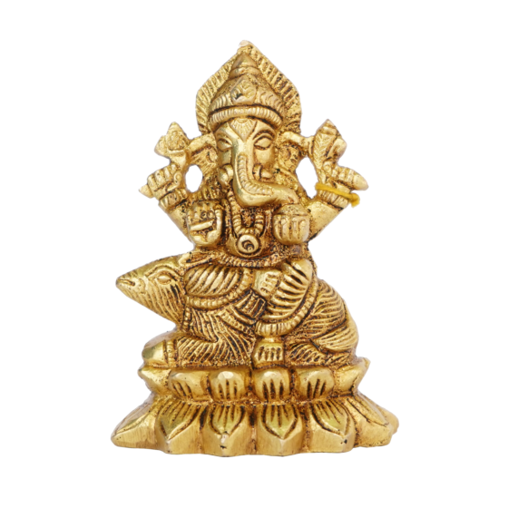 Brass Ganesha Idol KBH08077