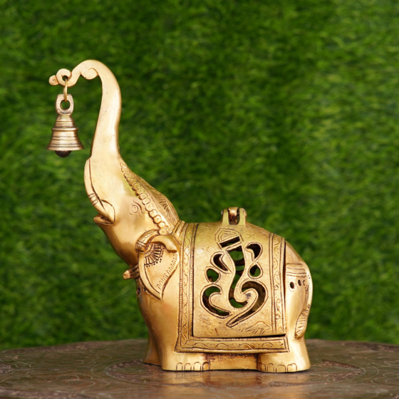Brass Elephant Dhoopdhani KBH08142