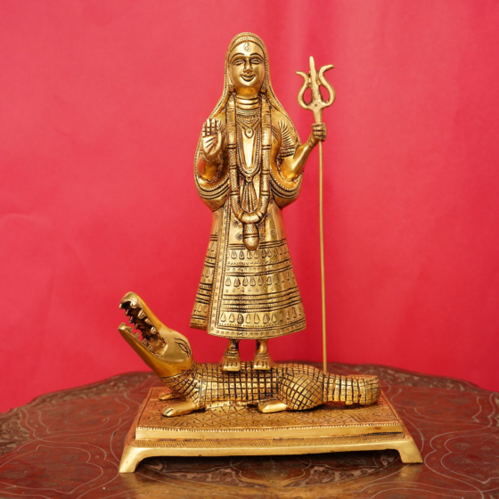 Brass Khodiyar Maa Statue KBH08157