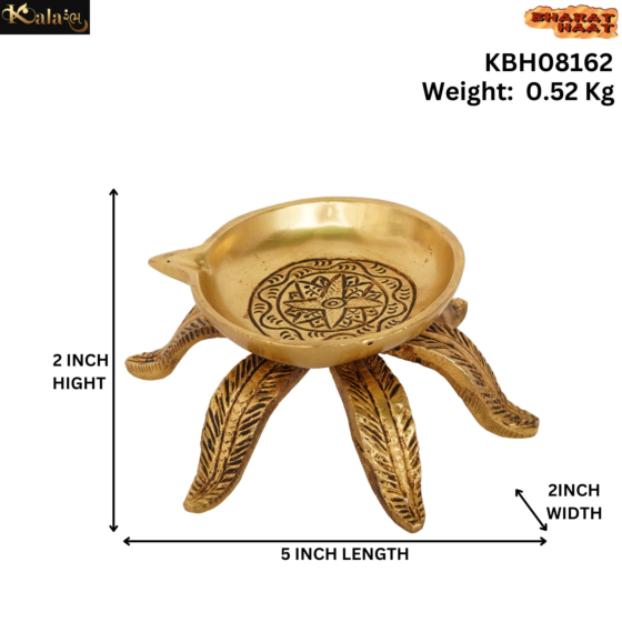 Brass Leaf Design Deepak KBH08162