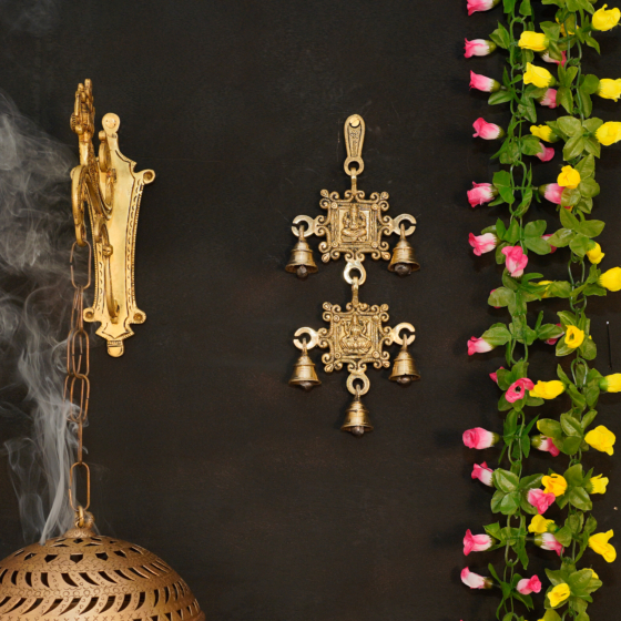 Brass Ganesh & Laxmi Bell KBH08173
