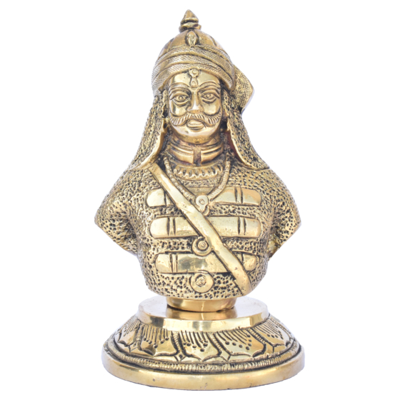 Brass Maharana Pratap Idol KBH08179