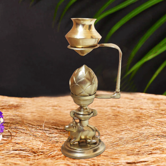 Brass Shivling 9 Inch KBH08199