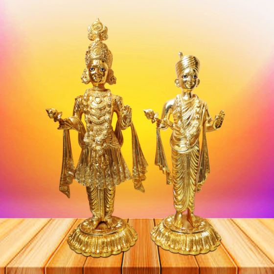 Brass lord swaminaryan Pair KBH08462