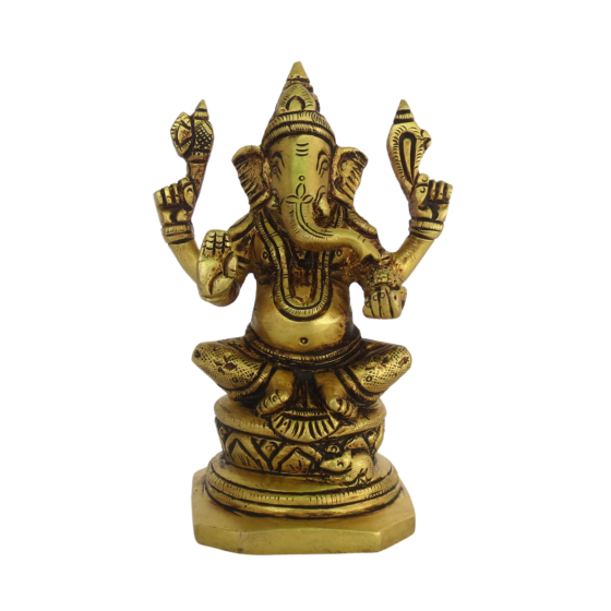 Brass Ganesh Idol KBH08649