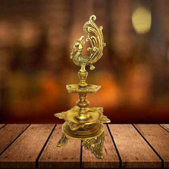 Brass Peacock Divi 16 Inch KBH08650