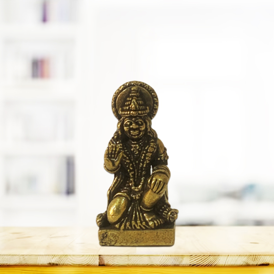 Brass Hanuman ji Sitting KBH08726