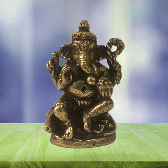 Brass Ganesh Small  KBH08730