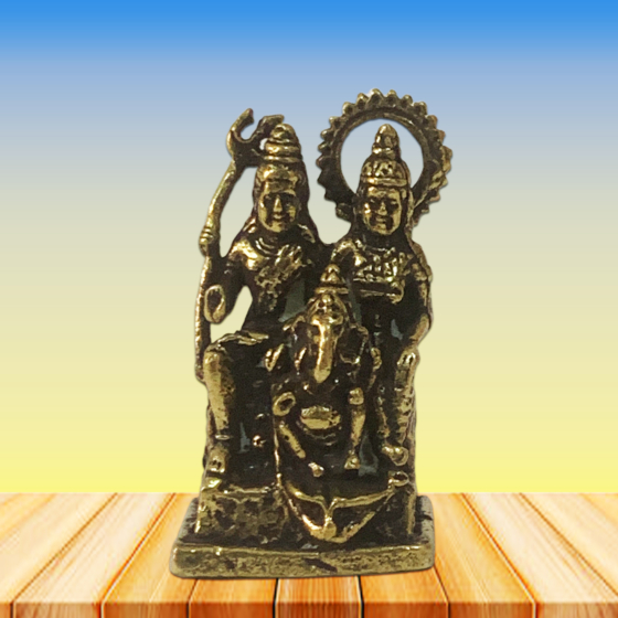 Brass Shiv family Idol  KBH08734