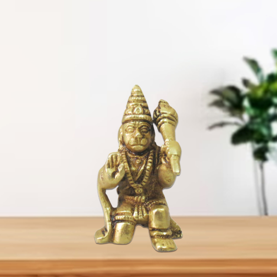 Brass Hanuman Idol  KBH08786