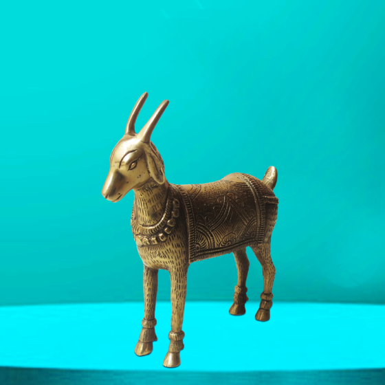 Brass Goat Statue KBH08795