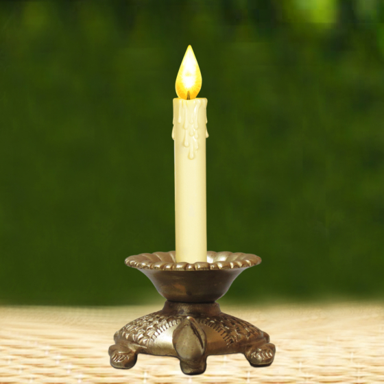 Brass tortoise Candle Stand 1 Inch KBH08804