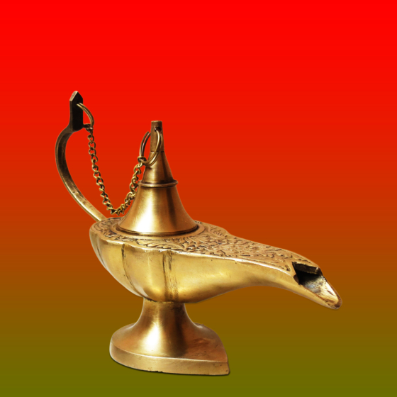 Handcrafted Brass Diya for Home Temple, Puja & Decor 8 Inch KBH08818