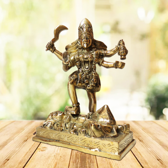 Brass Kalika devi 9 Inch KBH08843