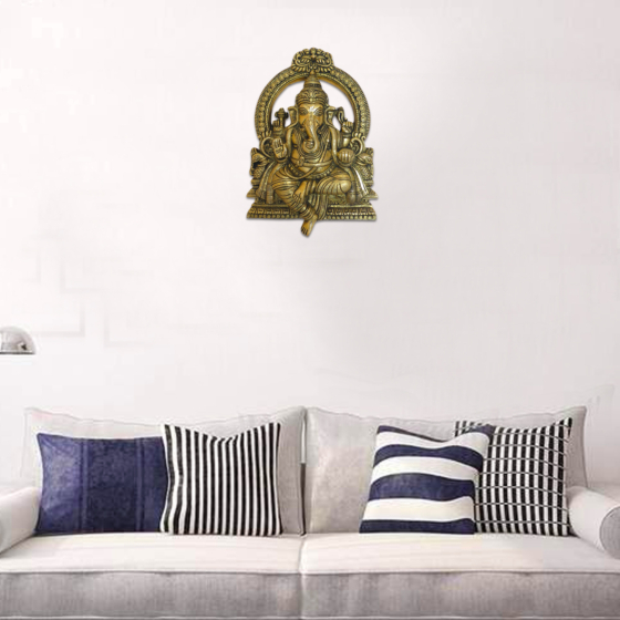 Brass Ganesha Wall Hanging  KBH08848