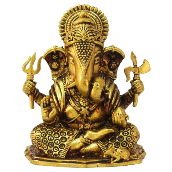 Brass Ganesha Idol KBH09201