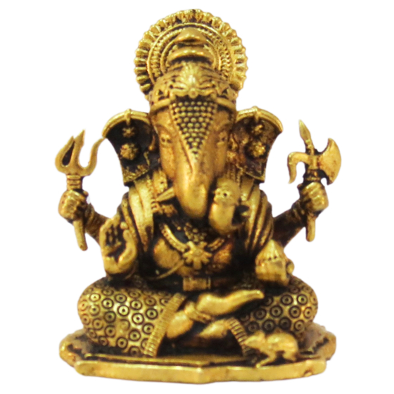 Brass Ganesha Idol KBH09203