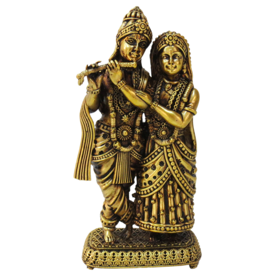 Brass Radha Krishna Set  KBH09214