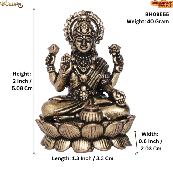 Brass Laxmi Idol  2 Inch KBH09555