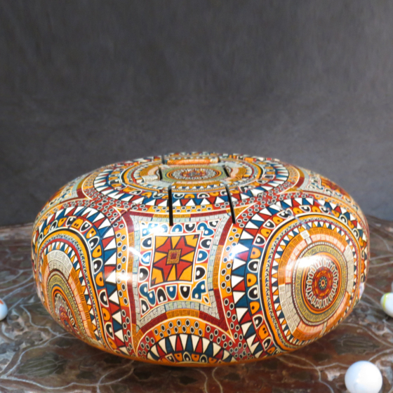 Brass Happy Drum Printed  KBH09610