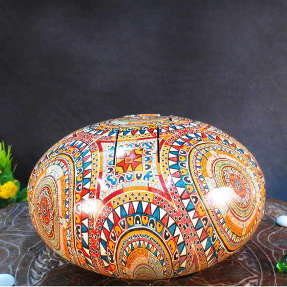 Brass Happy Drum Printed KBH09616