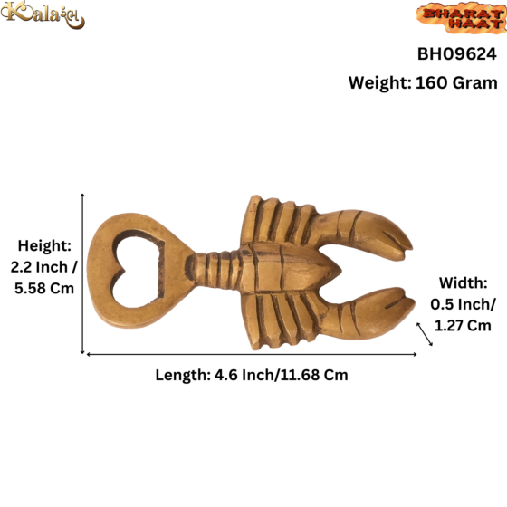 Brass BOTTLE OPENER Lobster Shaped KBH09624