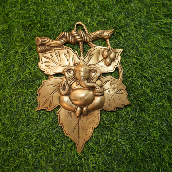 BRASS  GANESHA WALL HANGING  KBH09633