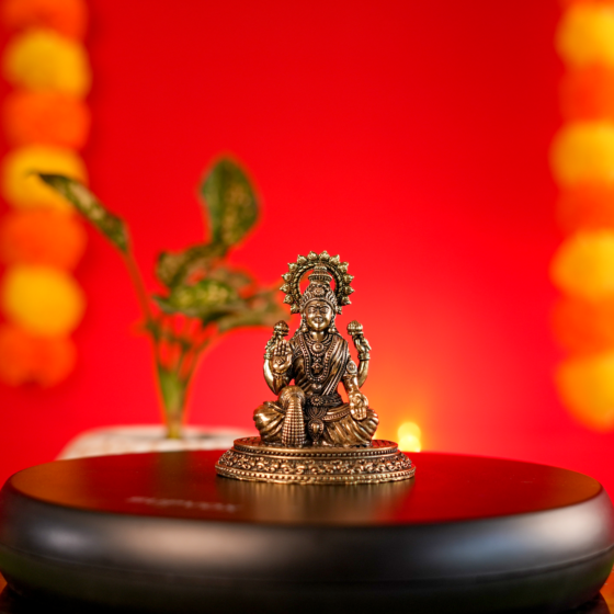 Brass Lakshmi Idol KBH09701