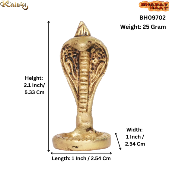 Brass Snake Figurine KBH09702