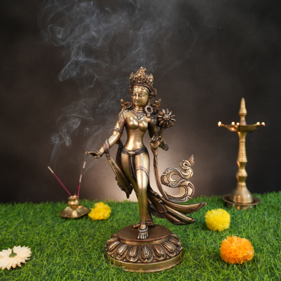 Handmade Brass Tara Devi 15 Inch KBH09822