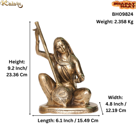 Brass Meera Bai Idol KBH09824