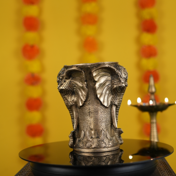 Brass Pooja Elephant Pot  KBH09918