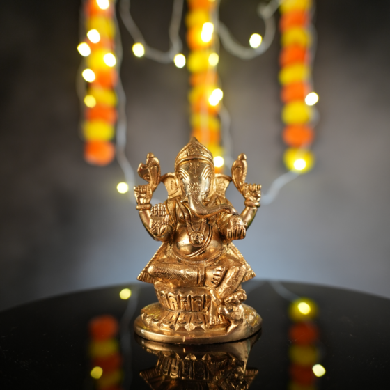 Brass Ganesha Idol KBH09930