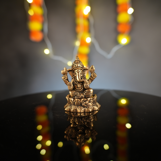 Brass Ganesha Idol KBH09968