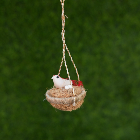 weed grass BIRDS with NEST 7 Inch KBH10102