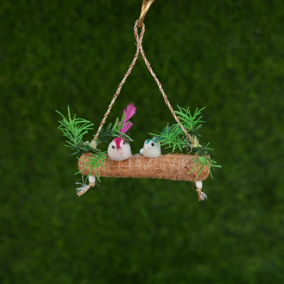 weed grass Bird Nest 7 Inch KBH10103