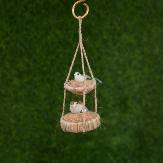 Weed Grass Birds with Nest Eco-Friendly Decorative Piece   KBH10105