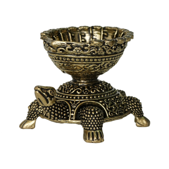 Brass Tortoise Diya KBH10184