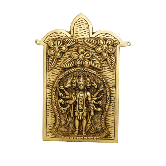 Brass Panchmukhi Hanuman Wall Hanging KBH10235