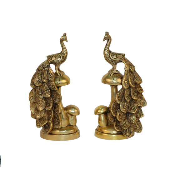 Brass Peacock Pair KBH10239
