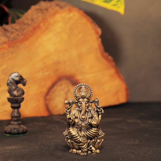 Brass Ganesha Idol  KBH10333