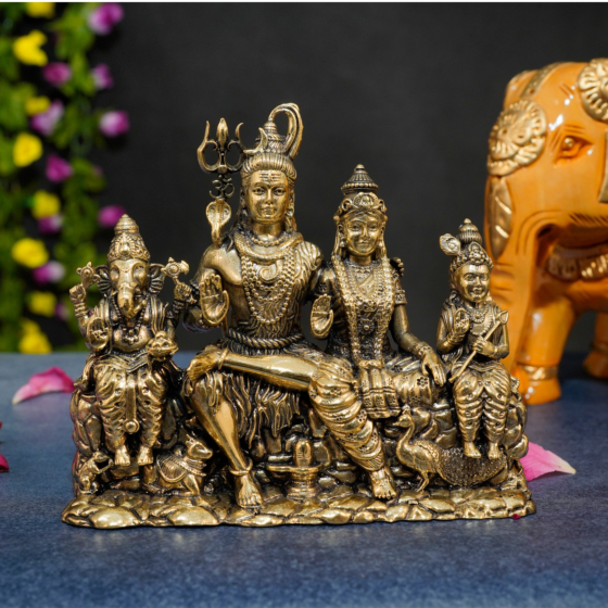 Brass shiv Family Statue KBH10371