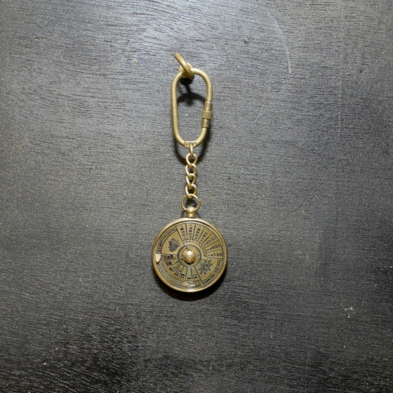 Brass Calendar Keychain KBH10401